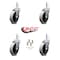 Service Caster Rubbermaid Cart Caster Replacements - Series 4000, 3355-88, 3424-88, 4PK RUB-SCC-GR05S410-TPRS-716138-X701-4 - alternate 2